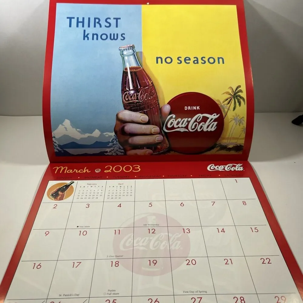 2003 Coca-Cola‎ Calendar Advertising Images From The Archives Collectible